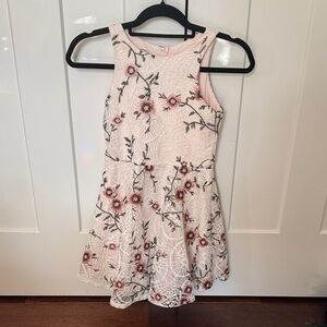 Pippa & Julie Pink Floral Lace Dress